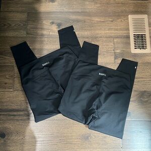 Nobull project set of 2 black large high rise leggings